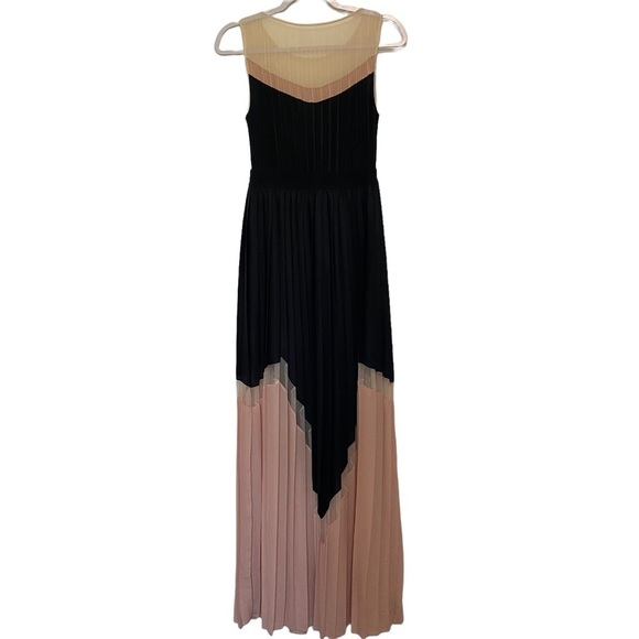 Bcbgmazazria Katherine Colorblock Pleated Maxi Formal Dress - Picture 2 of 2